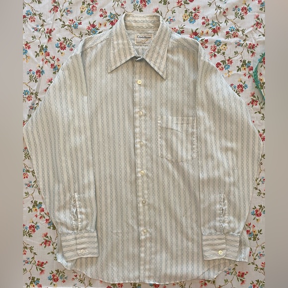 Vintage Coach House, print, button up, size M - Picture 1 of 6